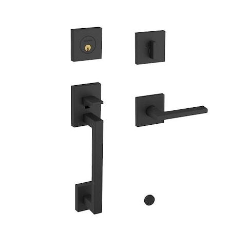 Baldwin Entry Handlesets Satin Black 85390.190.RENT